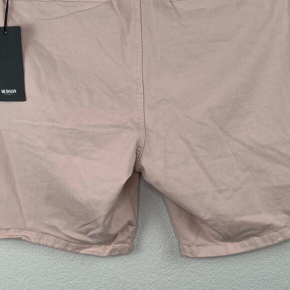 Hudson Light Coral Pink Twill Slim Straight Chino Shorts Size 42 NWT MSRP $135 - Picture 11 of 15